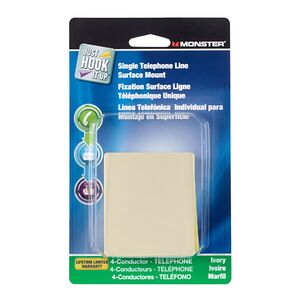 Monster Jhiu Single Telephone Line Surface Mount Ivory Monster Jhiu Single Telephone Line Surface Mount Ivory